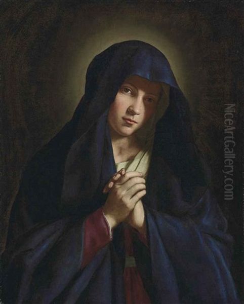 The Madonna At Prayer Oil Painting by Giovanni Battista Salvi (Il Sassoferrato)