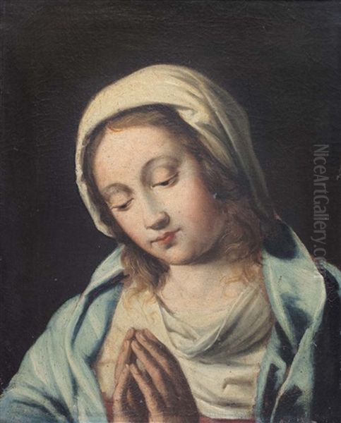 Madonna In Preghiera Oil Painting by Giovanni Battista Salvi (Il Sassoferrato)