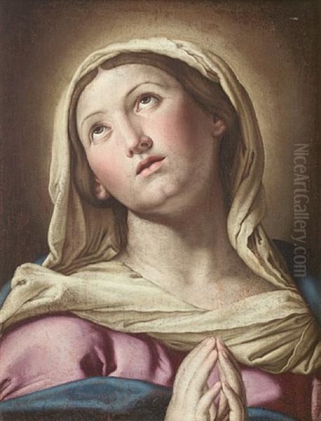 The Madonna In Prayer Oil Painting by Giovanni Battista Salvi (Il Sassoferrato)