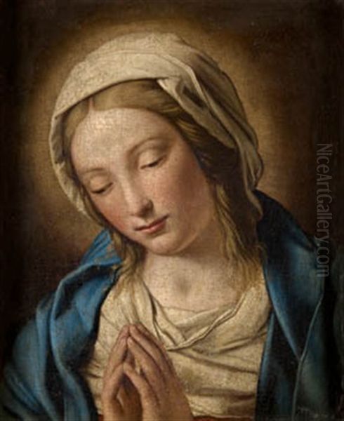 Virgen Oil Painting by Giovanni Battista Salvi (Il Sassoferrato)