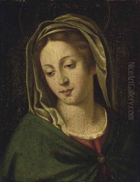 The Madonna Oil Painting by Giovanni Battista Salvi (Il Sassoferrato)