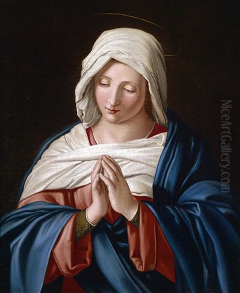 Betende Madonna Oil Painting by Giovanni Battista Salvi (Il Sassoferrato)