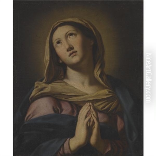 The Madonna At Prayer Oil Painting by Giovanni Battista Salvi (Il Sassoferrato)