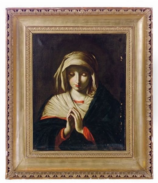 The Madonna Oil Painting by Giovanni Battista Salvi (Il Sassoferrato)