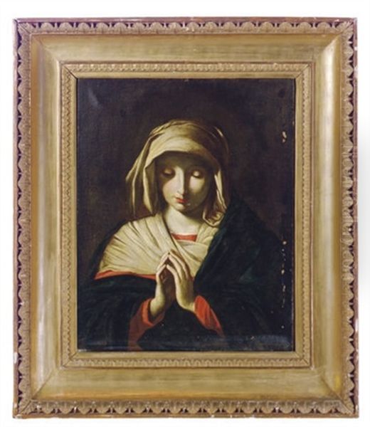 The Madonna Oil Painting by Giovanni Battista Salvi (Il Sassoferrato)