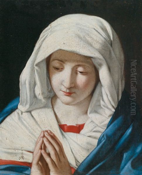 Madonna Oil Painting by Giovanni Battista Salvi (Il Sassoferrato)