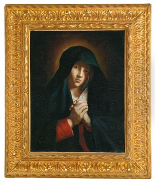 Madonna Oil Painting by Giovanni Battista Salvi (Il Sassoferrato)