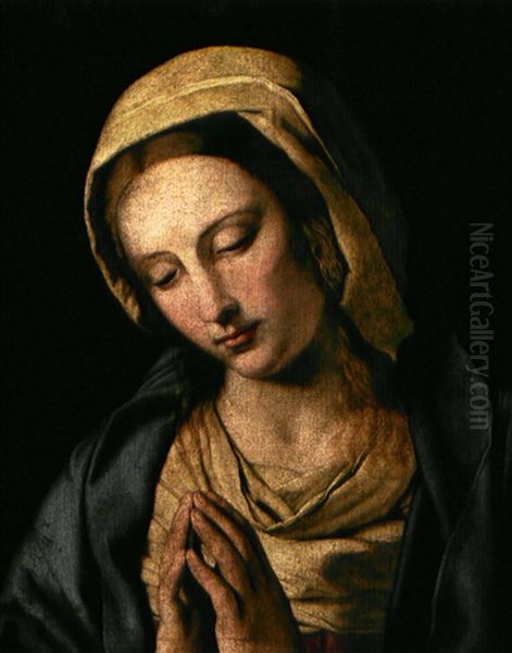 Vierge En Priere Oil Painting by Giovanni Battista Salvi (Il Sassoferrato)