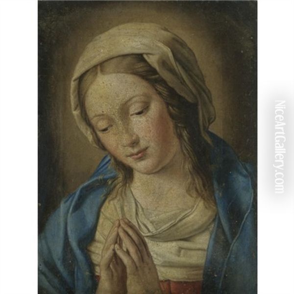 The Madonna At Prayer Oil Painting by Giovanni Battista Salvi (Il Sassoferrato)