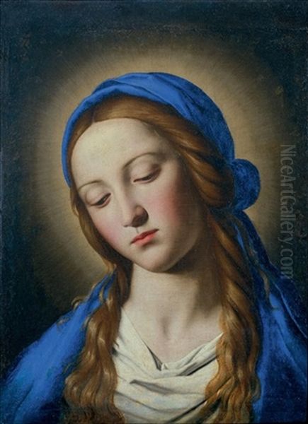 Madonna Oil Painting by Giovanni Battista Salvi (Il Sassoferrato)