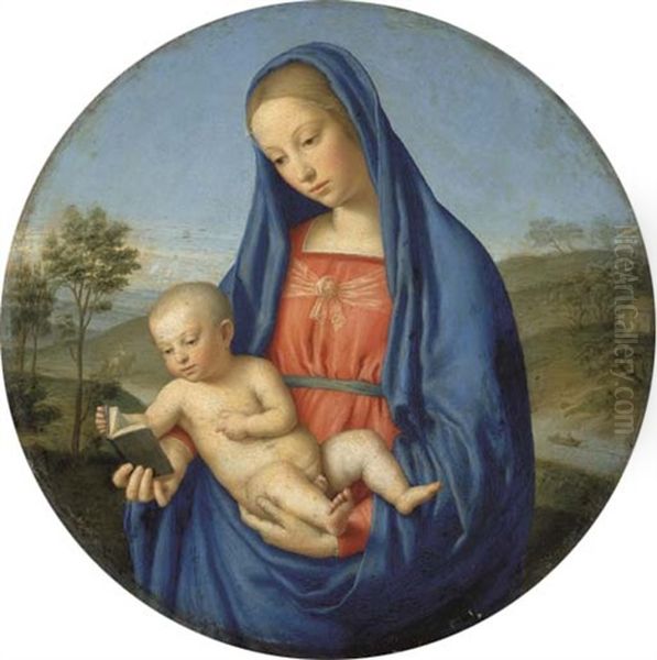 The Madonna And Child Oil Painting by Giovanni Battista Salvi (Il Sassoferrato)