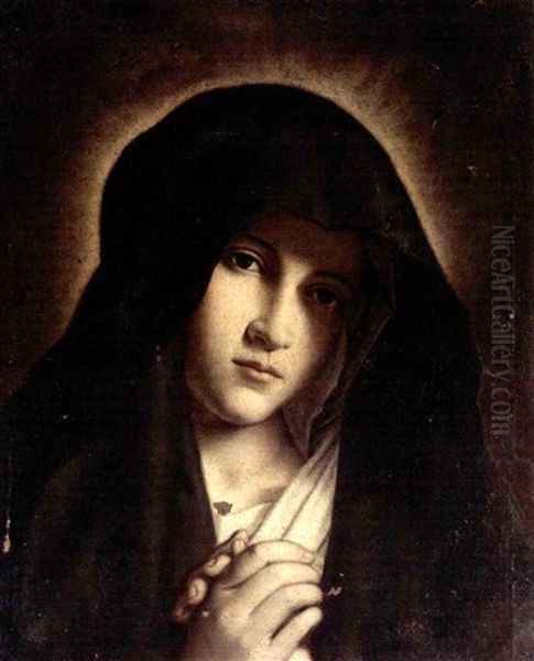 The Madonna At Prayer by Giovanni Battista Salvi (Il Sassoferrato)