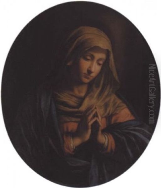 The Madonna At Prayer by Giovanni Battista Salvi (Il Sassoferrato)