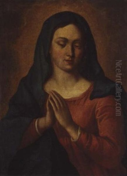 The Madonna At Prayer Oil Painting by Giovanni Battista Salvi (Il Sassoferrato)