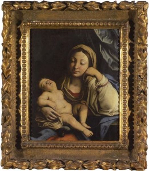 Madonna Mit Kind by Giovanni Battista Salvi (Il Sassoferrato)