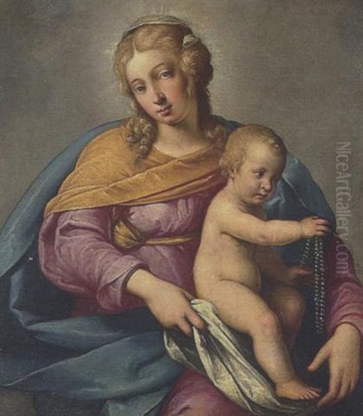 Maria Mit Dem Kind Oil Painting by Giovanni Battista Salvi (Il Sassoferrato)