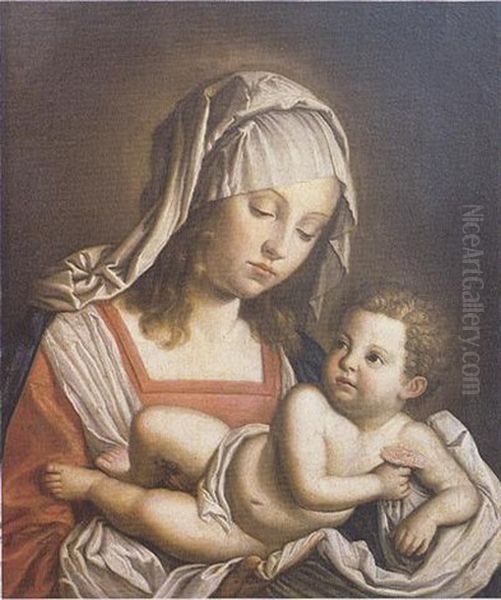 La Vierge Et L'enfant Oil Painting by Giovanni Battista Salvi (Il Sassoferrato)