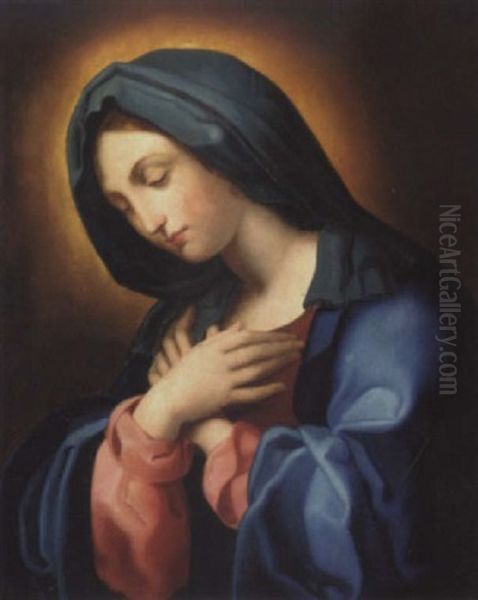 The Madonna Oil Painting by Giovanni Battista Salvi (Il Sassoferrato)