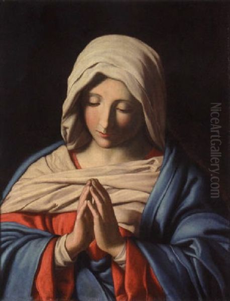 The Madonna At Prayer Oil Painting by Giovanni Battista Salvi (Il Sassoferrato)