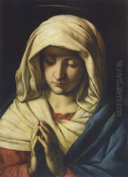 The Madonna At Prayer by Giovanni Battista Salvi (Il Sassoferrato)