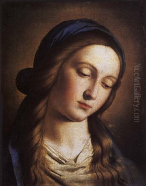 The Madonna Oil Painting by Giovanni Battista Salvi (Il Sassoferrato)