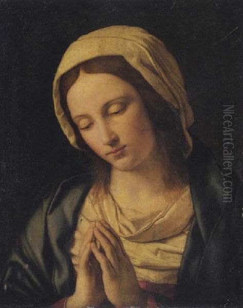 The Virgin At Prayer Oil Painting by Giovanni Battista Salvi (Il Sassoferrato)