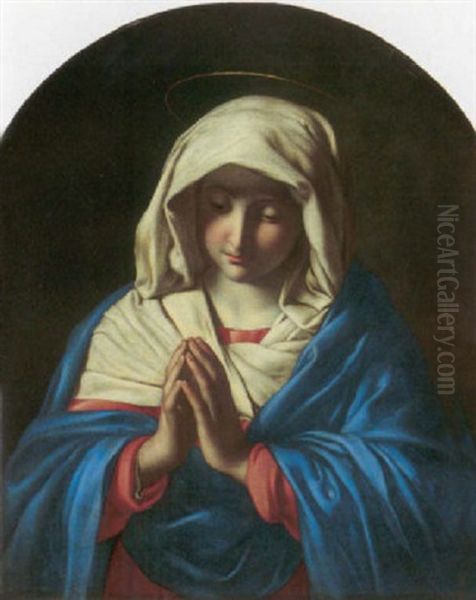 The Madonna In Prayer Oil Painting by Giovanni Battista Salvi (Il Sassoferrato)