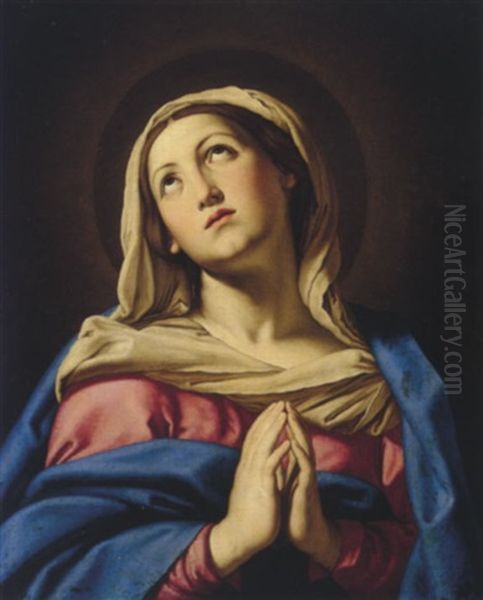 The Virgin In Prayer Oil Painting by Giovanni Battista Salvi (Il Sassoferrato)