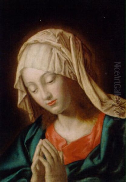 The Madonna At Prayer Oil Painting by Giovanni Battista Salvi (Il Sassoferrato)