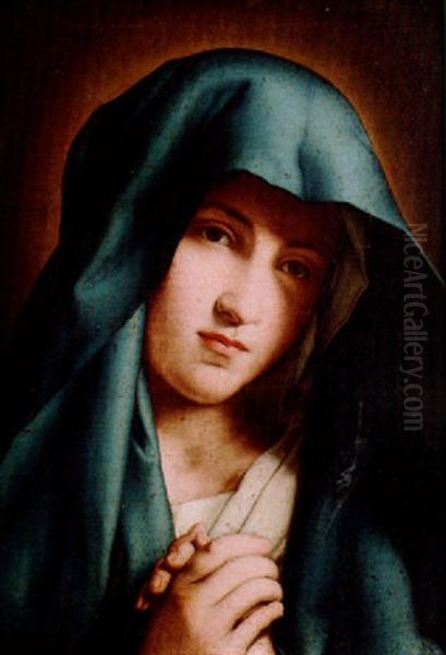 The Madonna Oil Painting by Giovanni Battista Salvi (Il Sassoferrato)