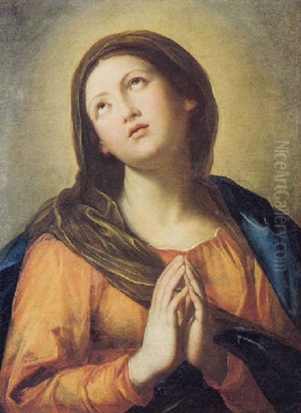 Madonna Orante Oil Painting by Giovanni Battista Salvi (Il Sassoferrato)