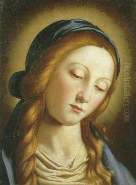 The Madonna Oil Painting by Giovanni Battista Salvi (Il Sassoferrato)