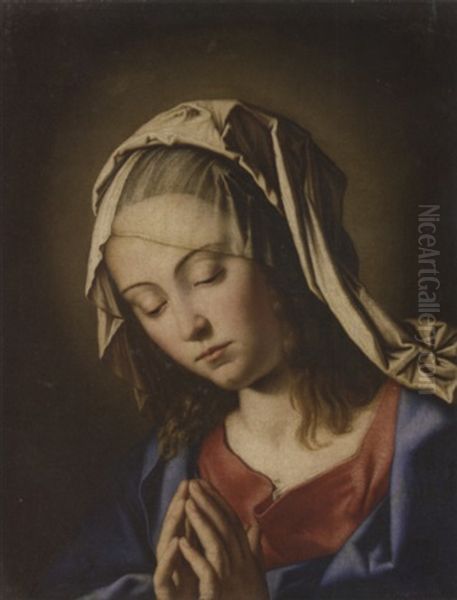 The Madonna At Prayer Oil Painting by Giovanni Battista Salvi (Il Sassoferrato)