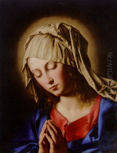 The Virgin In Prayer Oil Painting by Giovanni Battista Salvi (Il Sassoferrato)