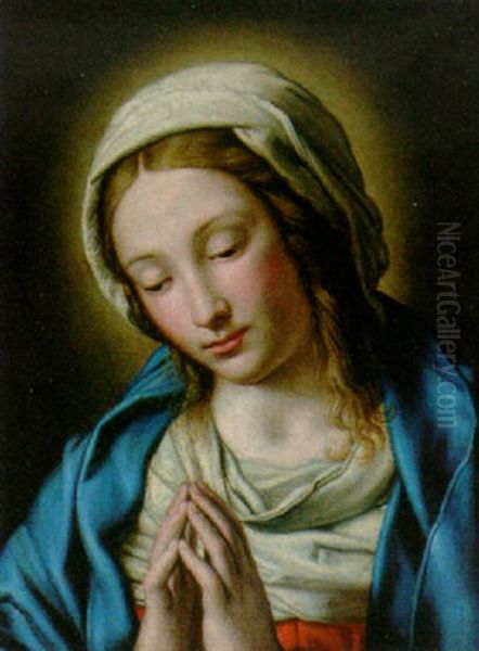 The Madonna At Prayer Oil Painting by Giovanni Battista Salvi (Il Sassoferrato)