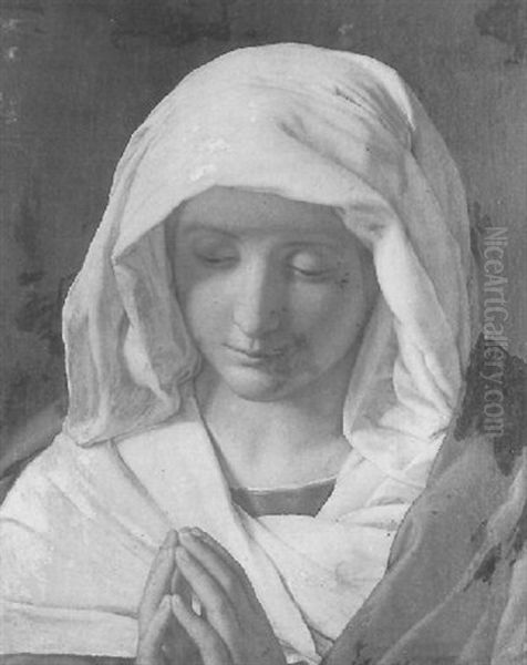 La Vierge En Priere Oil Painting by Giovanni Battista Salvi (Il Sassoferrato)