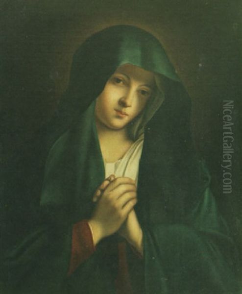 Madonna In Prayer Oil Painting by Giovanni Battista Salvi (Il Sassoferrato)