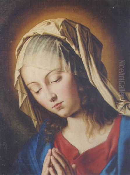 The Madonna At Prayer Oil Painting by Giovanni Battista Salvi (Il Sassoferrato)