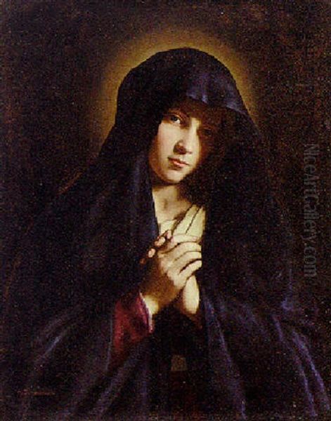 The Mater Dolorosa Oil Painting by Giovanni Battista Salvi (Il Sassoferrato)