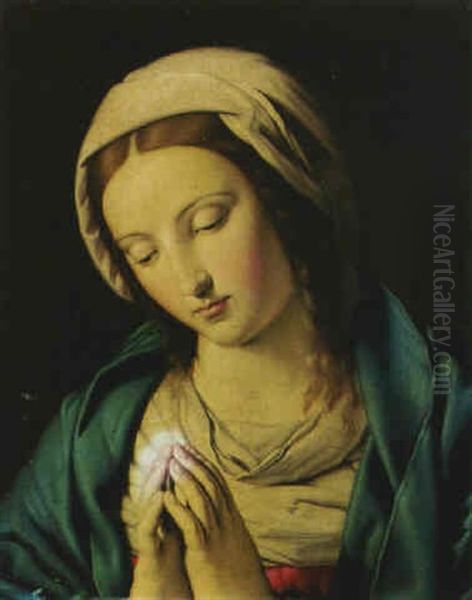 The Madonna At Prayer Oil Painting by Giovanni Battista Salvi (Il Sassoferrato)