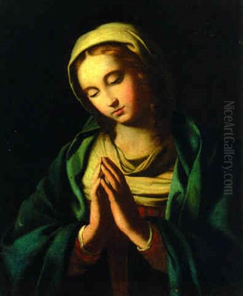 The Madonna At Prayer Oil Painting by Giovanni Battista Salvi (Il Sassoferrato)