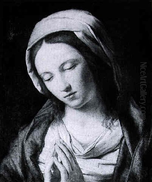 The Madonna At Prayer Oil Painting by Giovanni Battista Salvi (Il Sassoferrato)