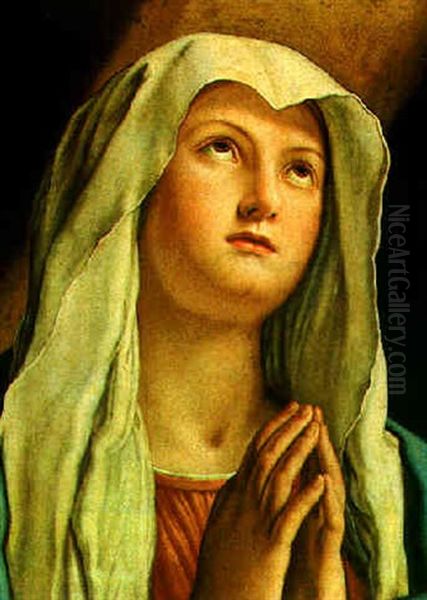 The Virgin In Prayer Oil Painting by Giovanni Battista Salvi (Il Sassoferrato)