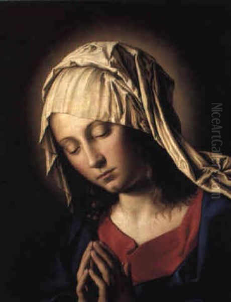 The Madonna In Prayer Oil Painting by Giovanni Battista Salvi (Il Sassoferrato)