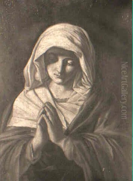 The Virgin Annunciate Oil Painting by Giovanni Battista Salvi (Il Sassoferrato)