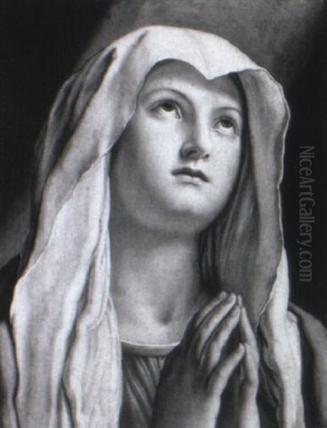 Vierge En Priere by Giovanni Battista Salvi (Il Sassoferrato)