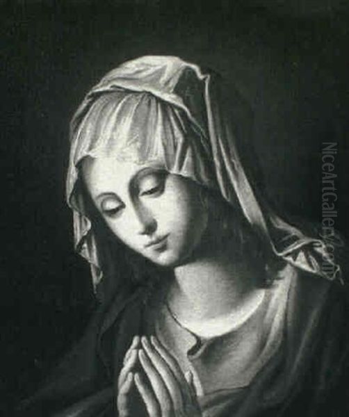 The Virgin In Prayer Oil Painting by Giovanni Battista Salvi (Il Sassoferrato)