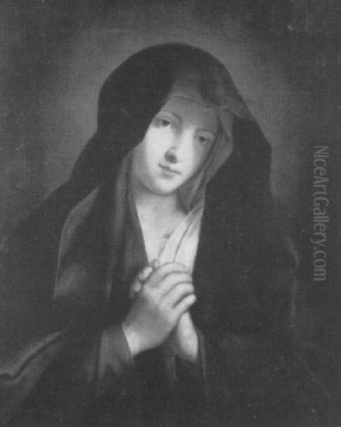 The Madonna At Prayer Oil Painting by Giovanni Battista Salvi (Il Sassoferrato)