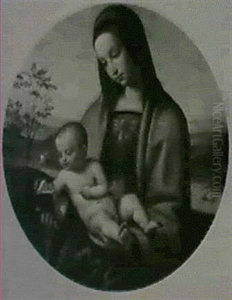 The Constabile Madonna Oil Painting by Giovanni Battista Salvi (Il Sassoferrato)