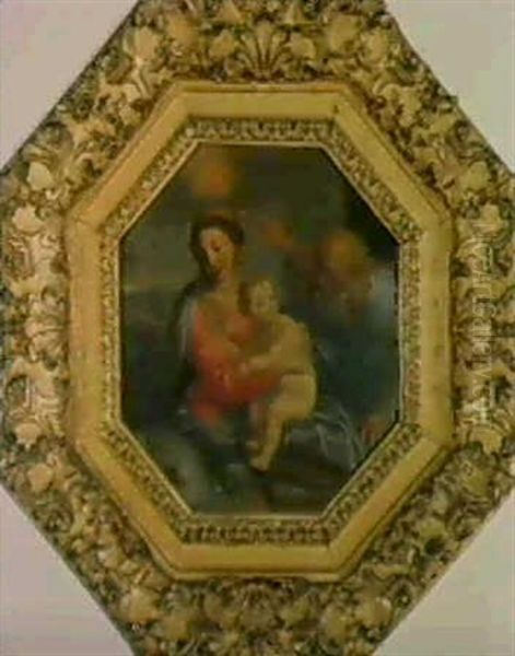 Sainte Famille Oil Painting by Giovanni Battista Salvi (Il Sassoferrato)